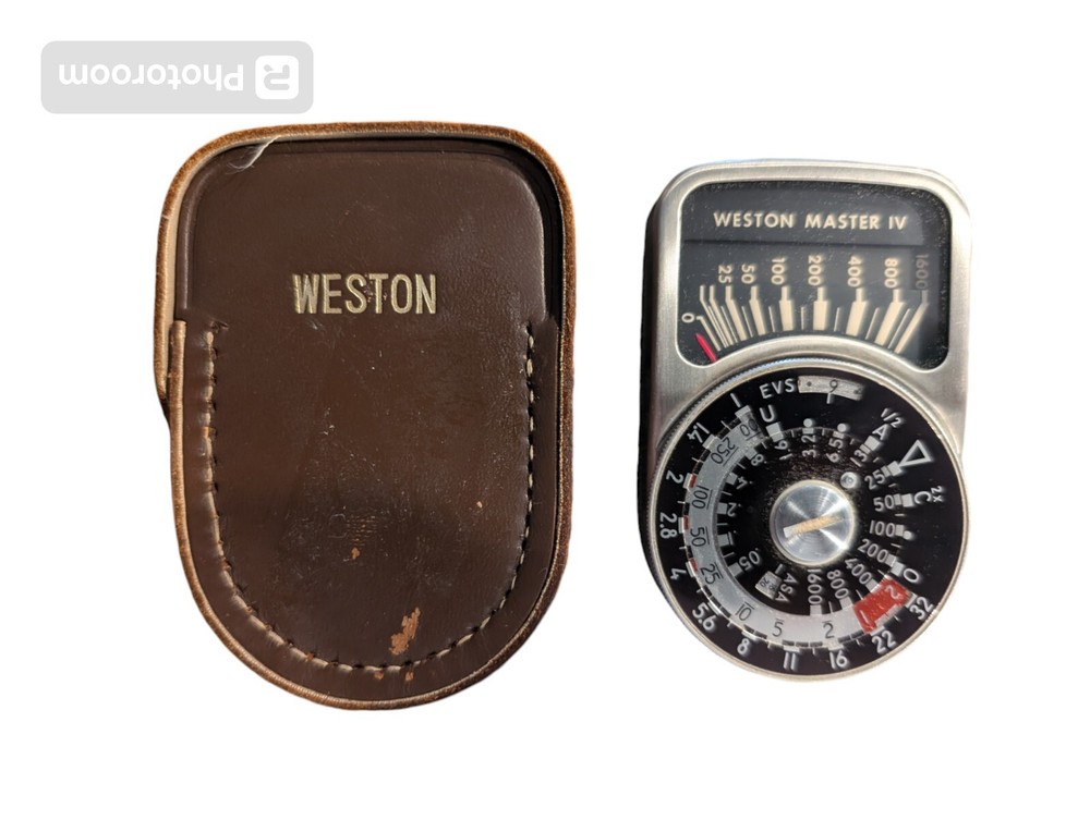 Weston Master IV Camera Universal Light Exposure Meter 745 Leather Case Untested