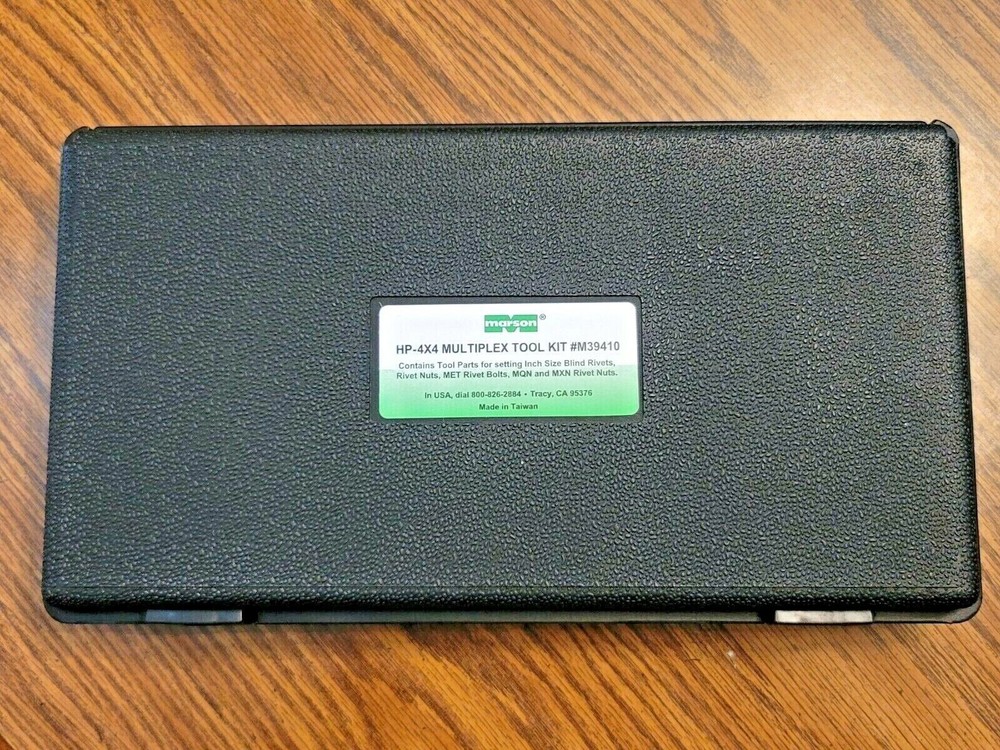 Marson HP-4X4 Multiplex Rivet Tool Set Pop Rivets, Rivet Nuts, Jack Nuts #M39410
