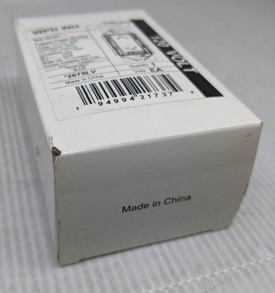 Aculty Controls Sensor Switch WPD WH Wall Mount Foward Phase Dimmer 2675LV