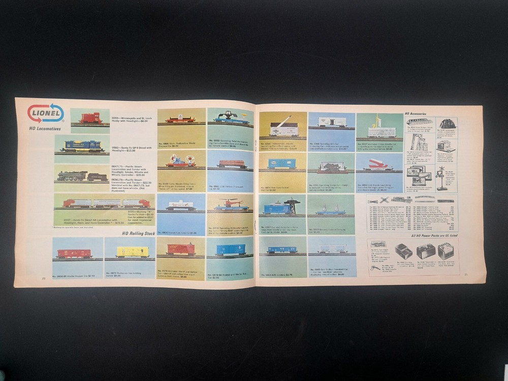 1966 Original Lionel Catalog Complete Post War