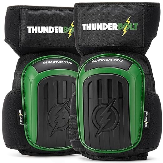 Thunderbolt TB-003 Professional Knee Pads for Work with Double Gel