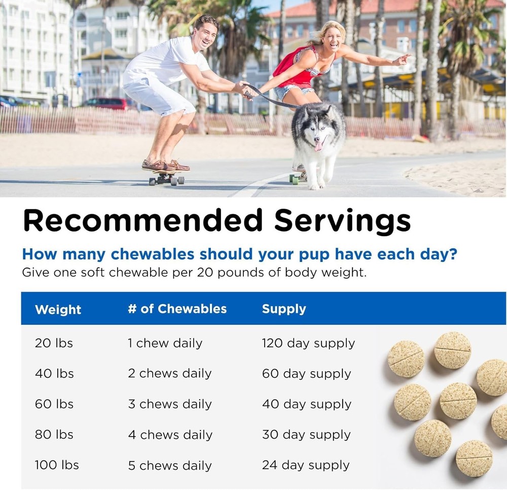 Nutri-Vet Multi-Vite Chewable Vitamins for Strong Bones & Immunity, 120 Count