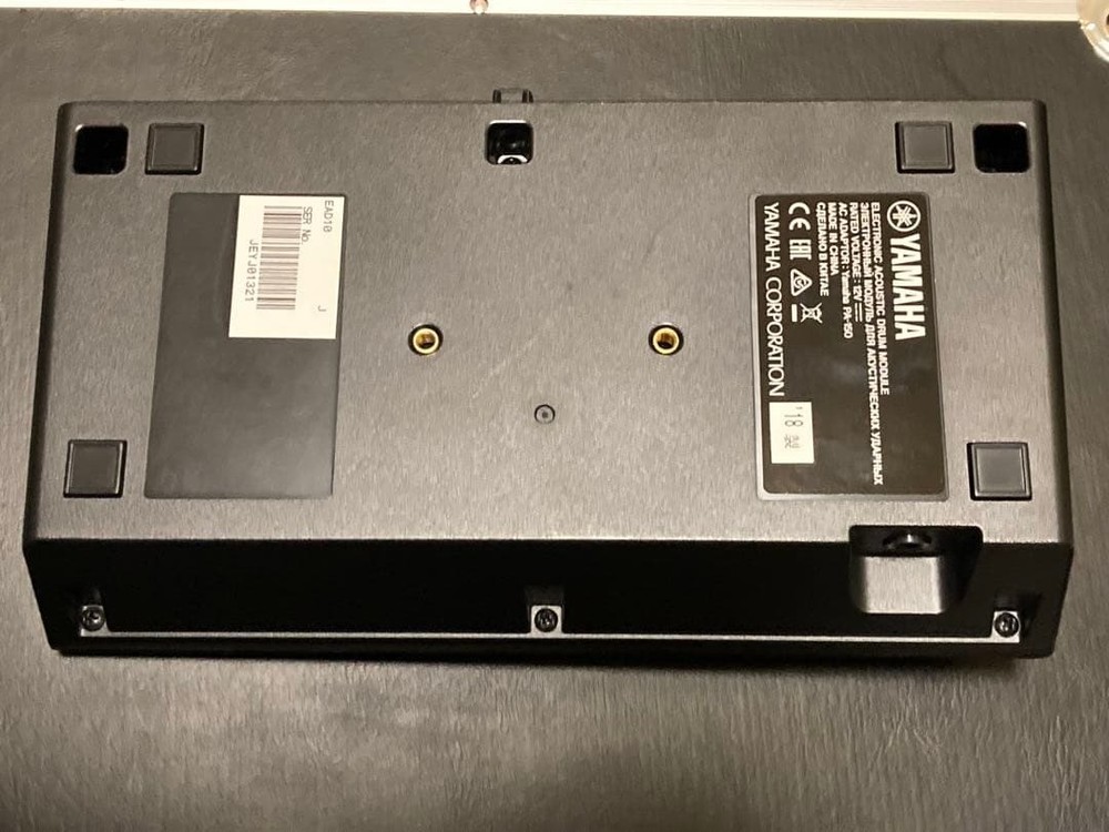 YAMAHA EAD10 Electronic Acoustic Drum Module w/ Sensor Unit Hard Case Tested