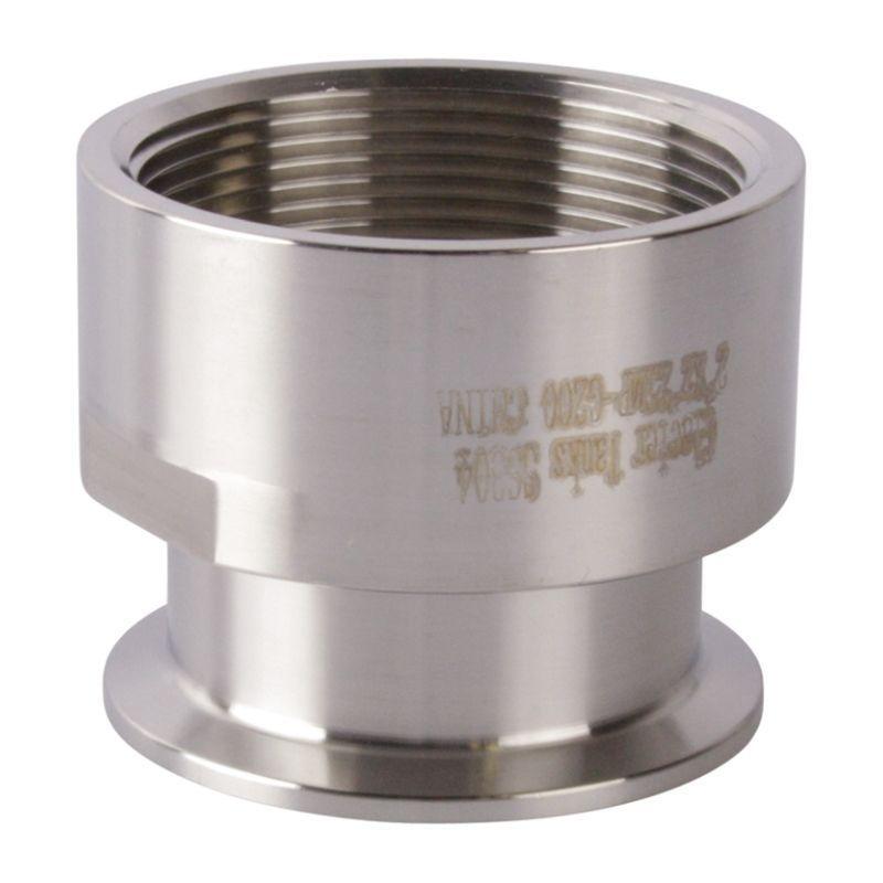 Tri Clamp to FNPT Adapter | 2 inch x 2 - Sanitary SS304 (3 Pack)