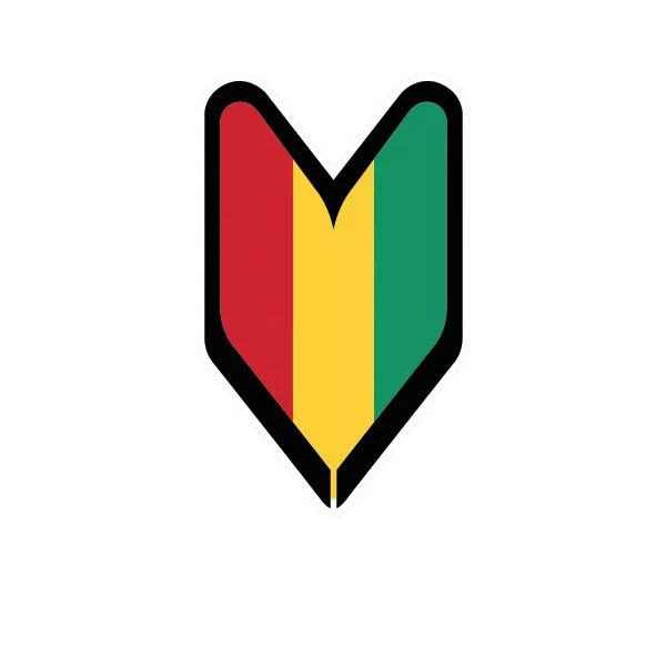 Guinean Driver Badge Sticker Decal