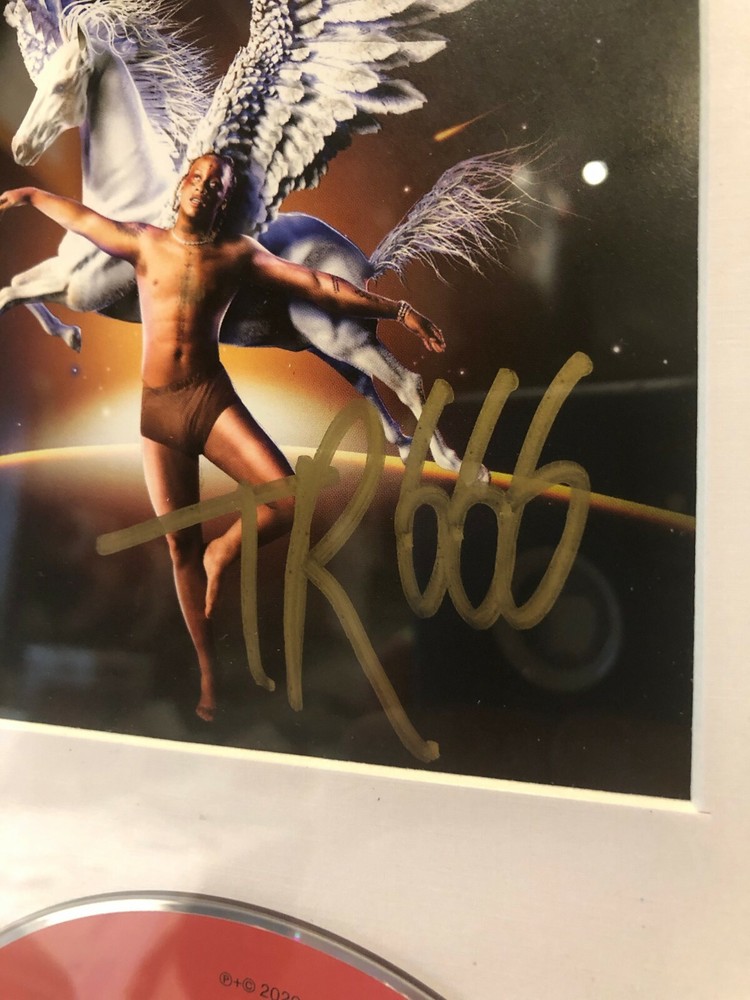 TRIPPIE REDD PEGASUS SIGNED AUTOGRAPHED FRAMED MATTED CD INSERT