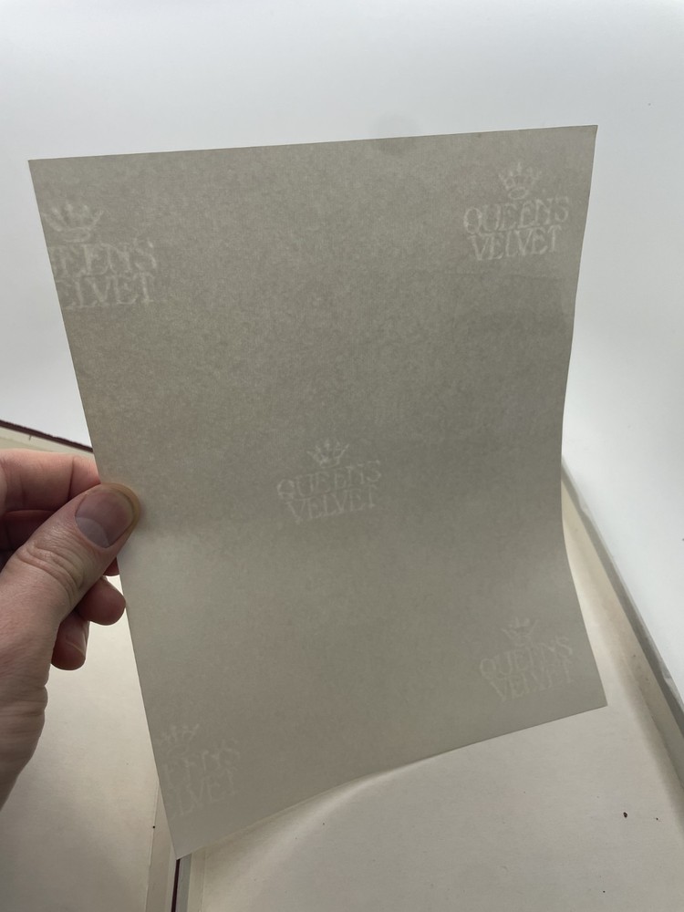 Queen’s Velvet Writing Paper – Partial Set (106 Sheets) + Basildon Bond Invitati