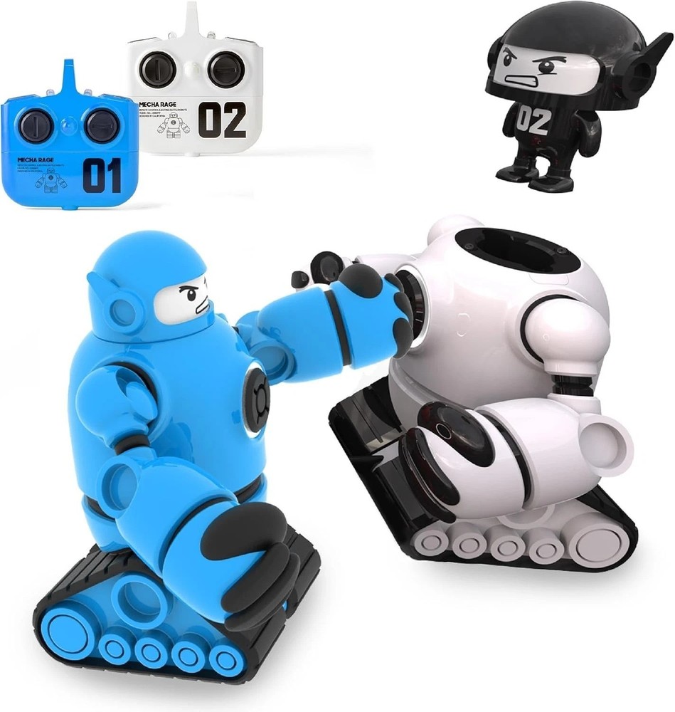 Jib vs. Jab: Wireless RC Robot Fighters with Ejector Action & Combo Attacks