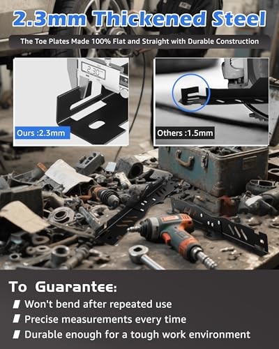 Heavy Duty Wheel Alignment Tool Kit, Toe Alignment Tool with Thickened Foldable