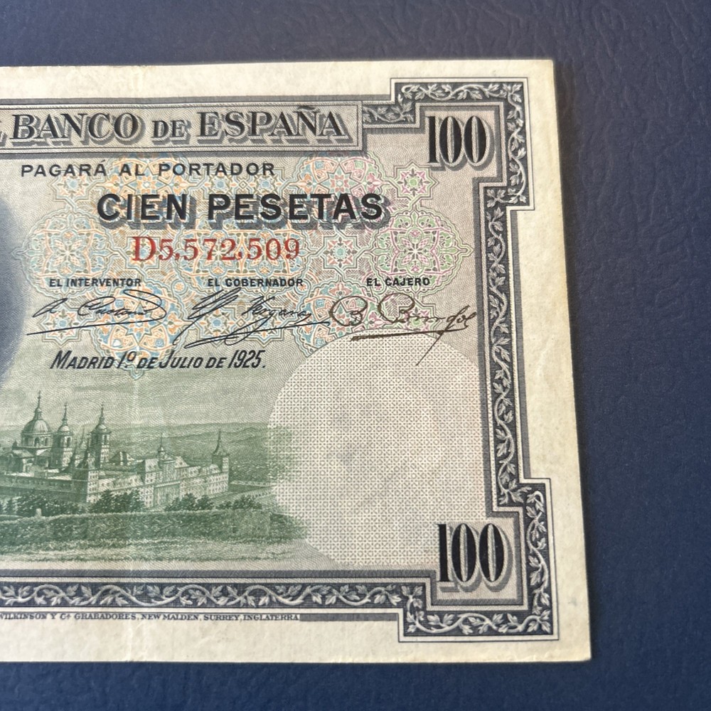 Spain- 100 Pesetas-1925