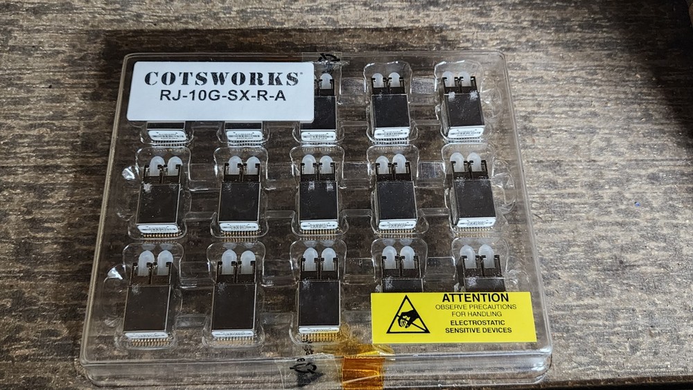 COTSWORKS RJ-10G-SX-R-A Duplex rugged optical transceiver module