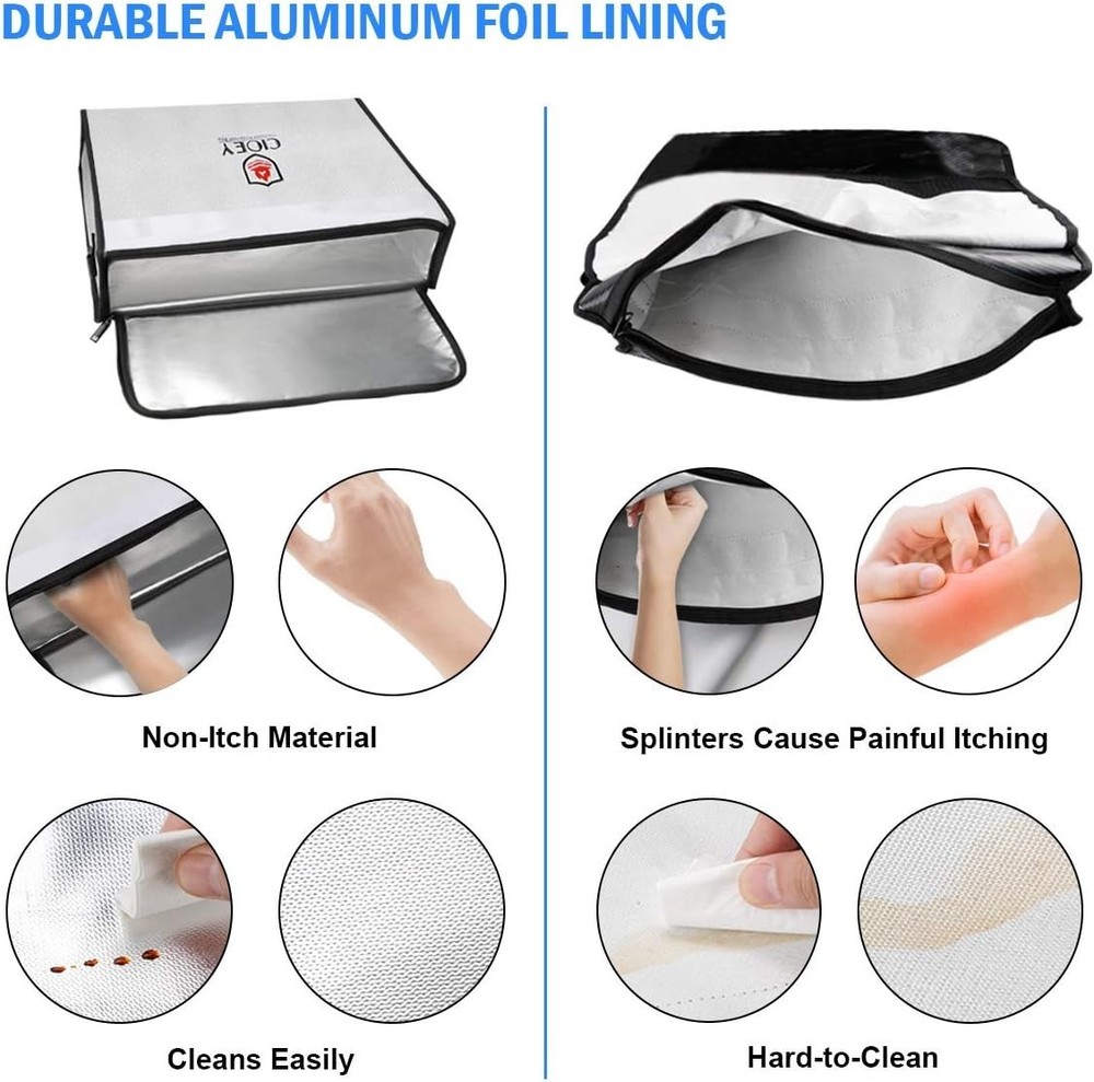 Fireproof Document Bag - XL Silver Waterproof