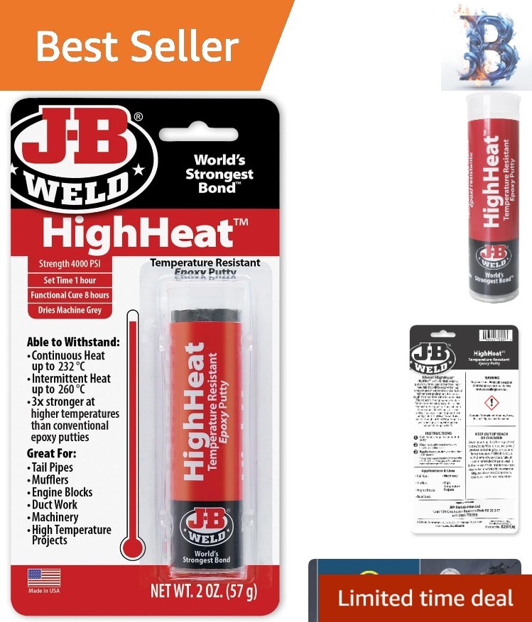 2 oz. High Performance Epoxy Putty - Ideal for High Temperature Applications