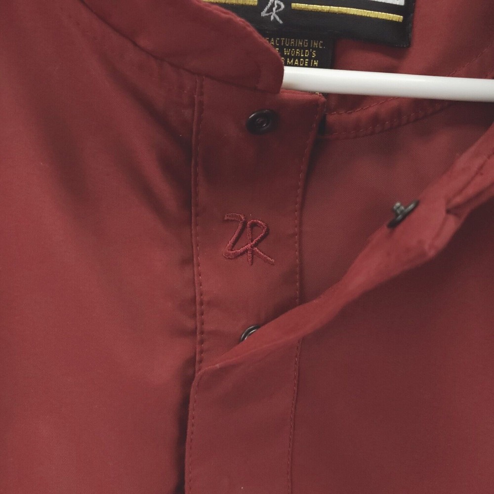 Zero Restriction Jacket Mens Large Burgundy 1/4 Snap Golf Pullover