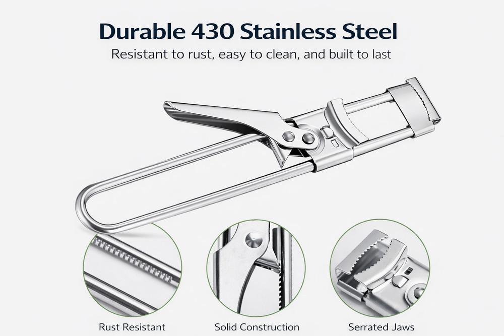 Master Opener– Adjustable Multifunction Jar & Bottle Opener Stainless Steel Tool