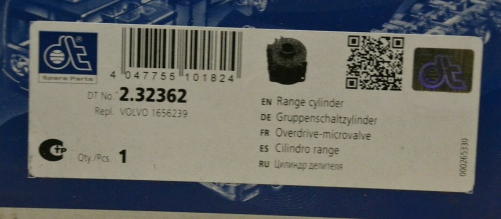 Diesel Technic 2.32362 Range Cylinder Fits Renault Volvo