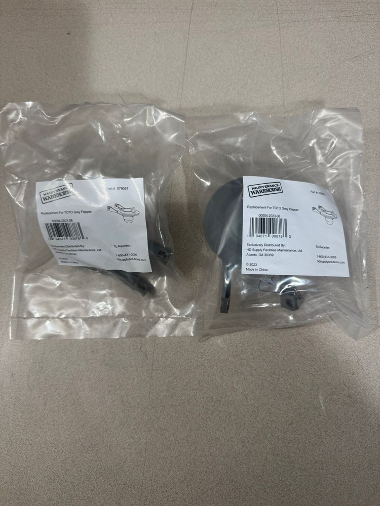 Lot of 2 Replacement For TOTO Grey Flapper