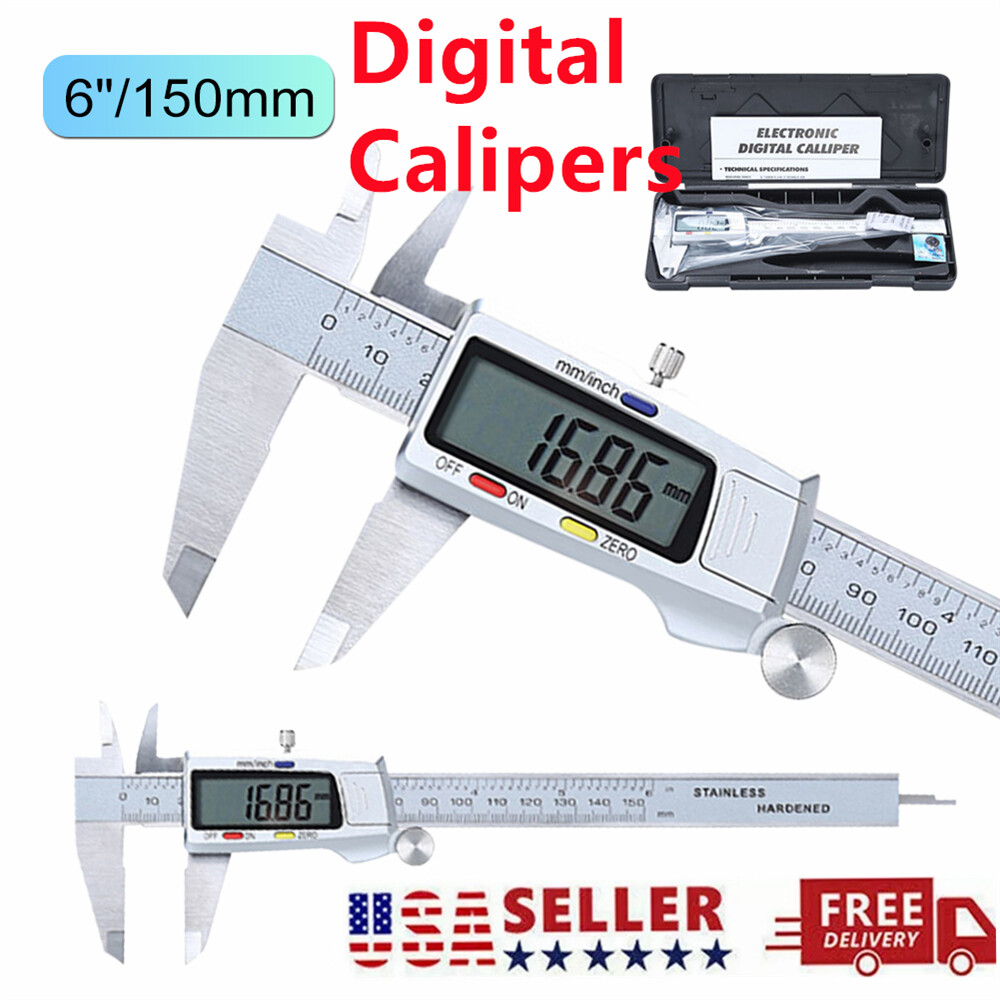 6" Digital ruler electronic caliper vernier caliper digital caliper micrometer