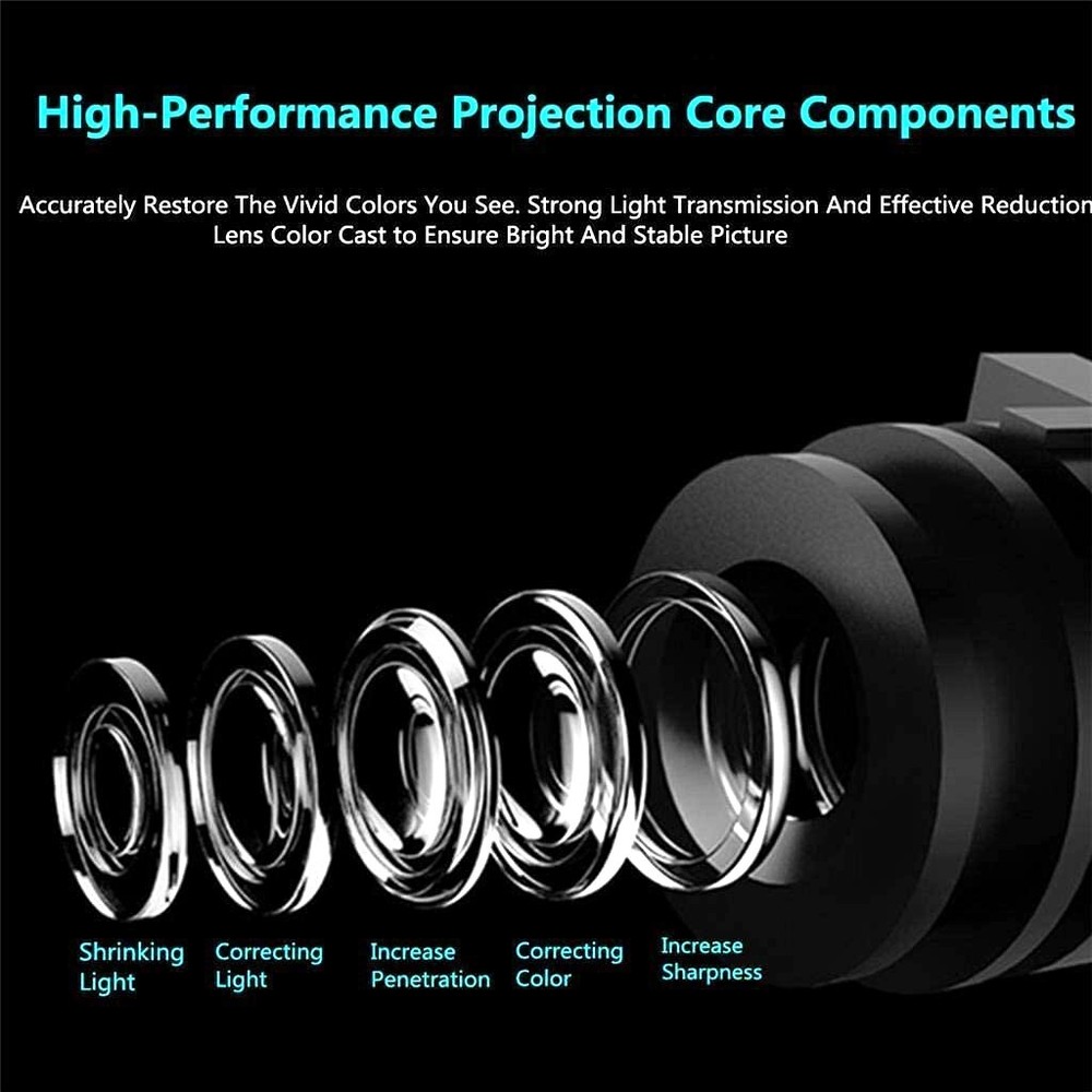 2 Blubs Wireless Ghost Shadow Laser Projector LED Light Courtesy Step Mustang