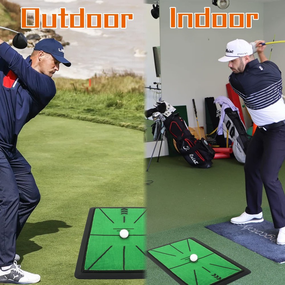 Golf Hitting Mat Precision Pro Swing Mat for Path Feedback Golf Training Chip...