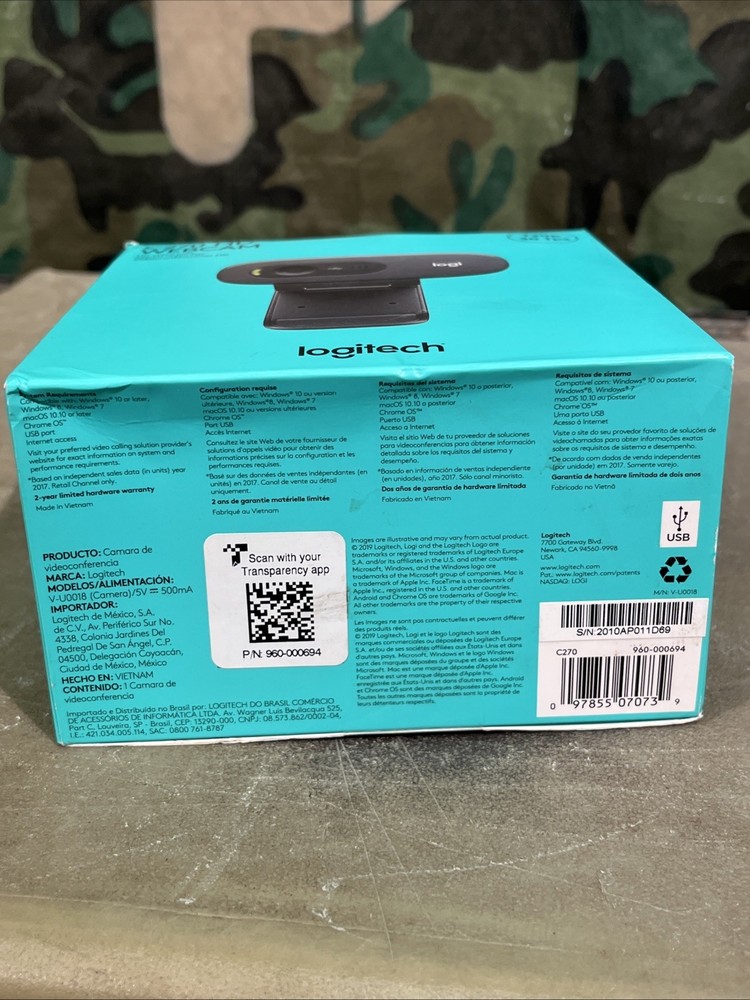 Logitech C270 HD Webcam