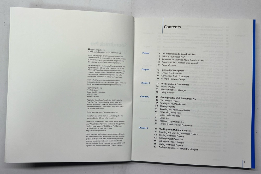 Apple Sound Track Pro User Manual Softcover