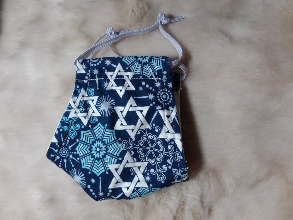 Hanukkah Cotton Face Mask Medium