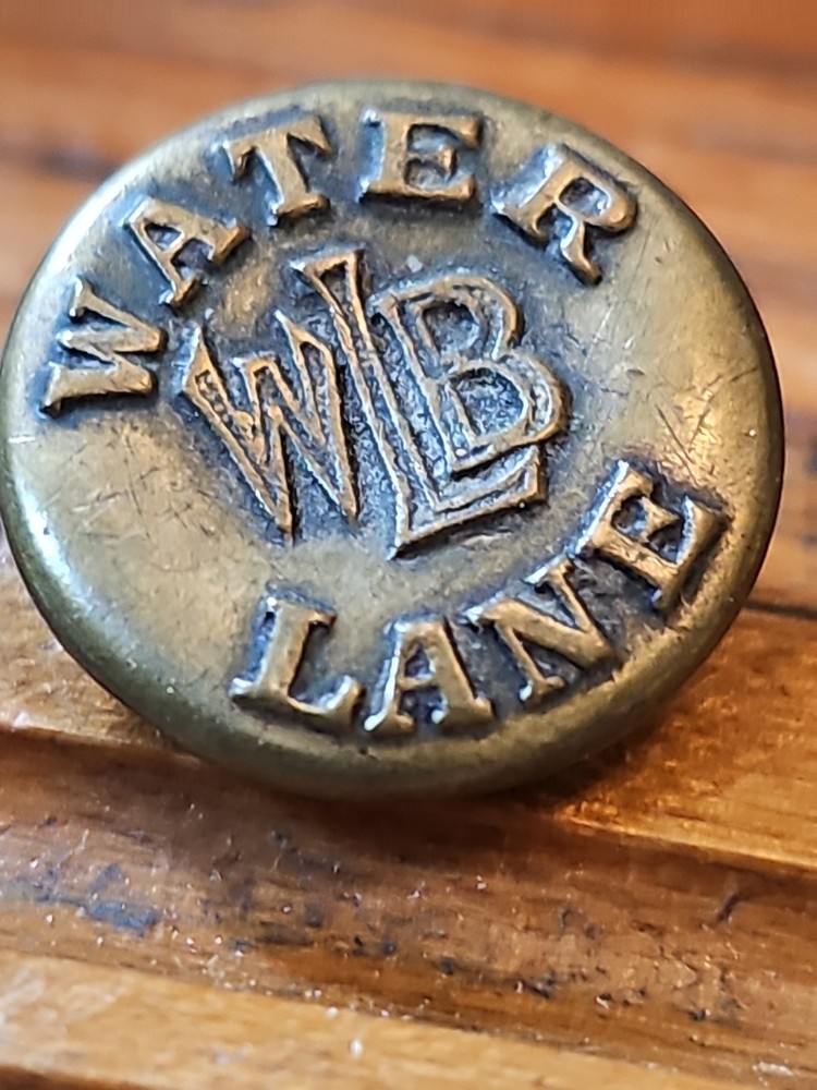1920’s WLB Water Lane Brewery Brass Uniform Button
