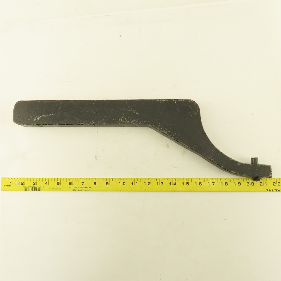 4" OD Solid Hook Spanner Non Adjustable 1/2" Pin 20" OAL