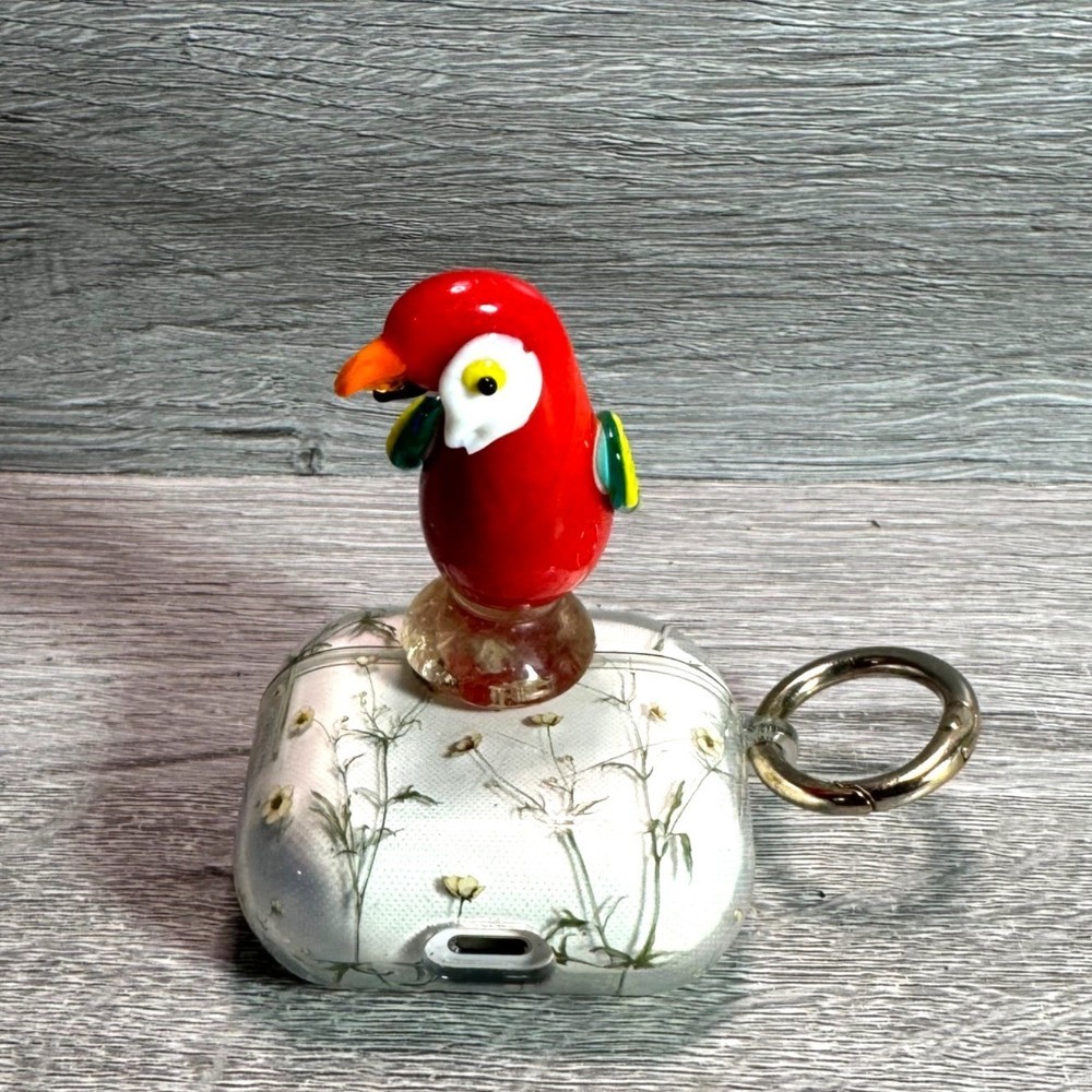 Blown Glass Parrot Figurine