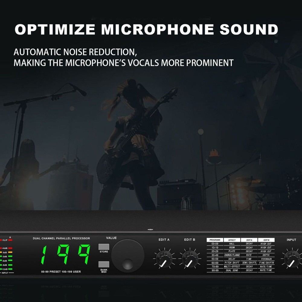 Digital Reverb Multi Effect DSP Processor Professional Audio Processor Equalize