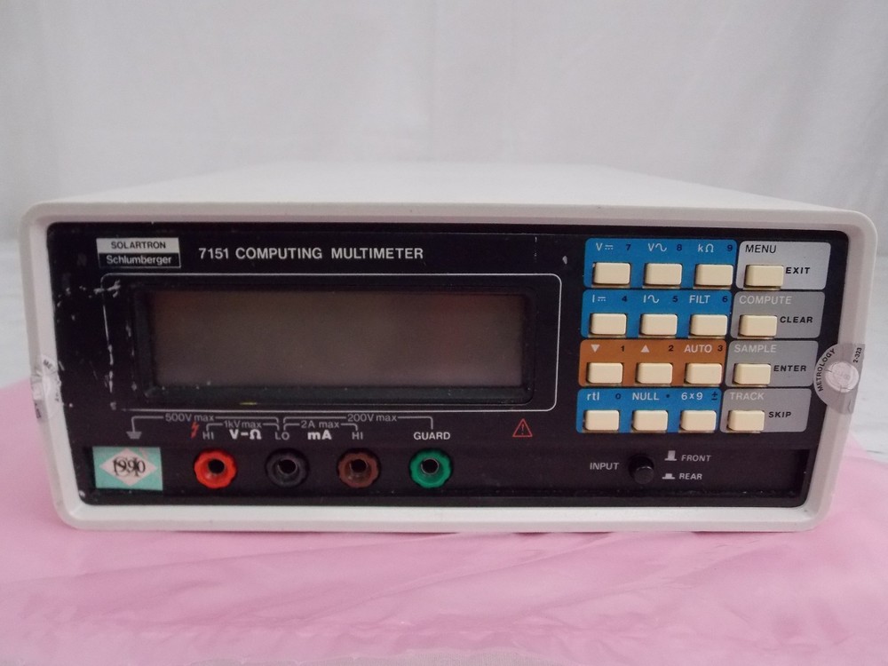 SOLARTRON SCHLUMBERGER 7151 COMPUTING DIGITAL MULTIMETER *TESTED*
