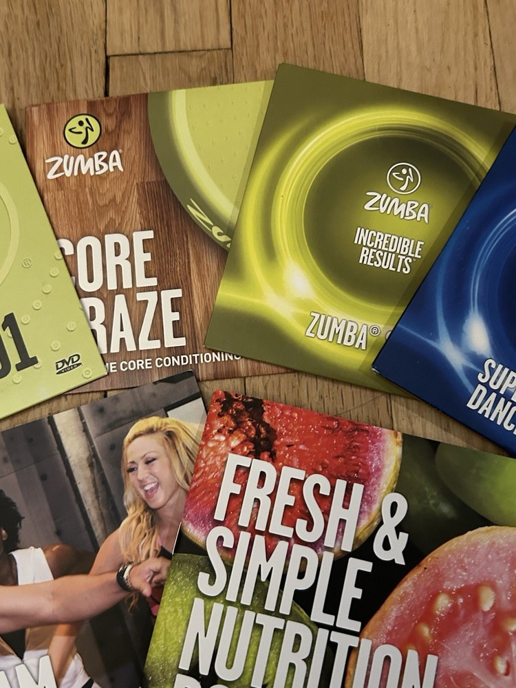 Zumba Step Workout 5-disc Set With Stepper - Barely Used