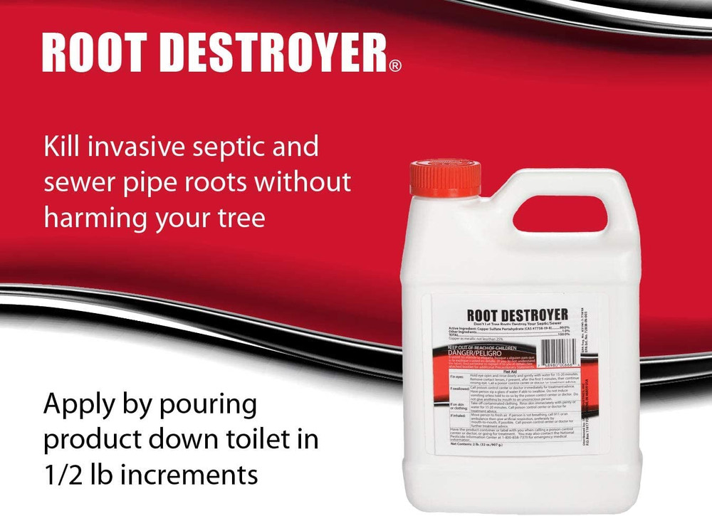 Root Destroyer – 2Lbs- Root Killer for Sewer & Pipe Lines- Stops New Growth – Sa