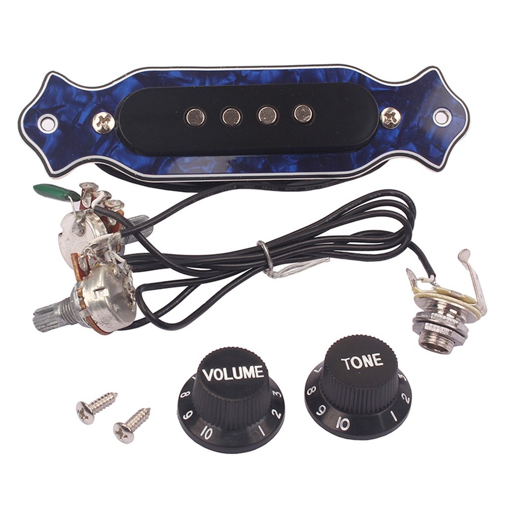 4 Strings Guitar Replacement Pickup   Volume Control for Cigar Box Guitar