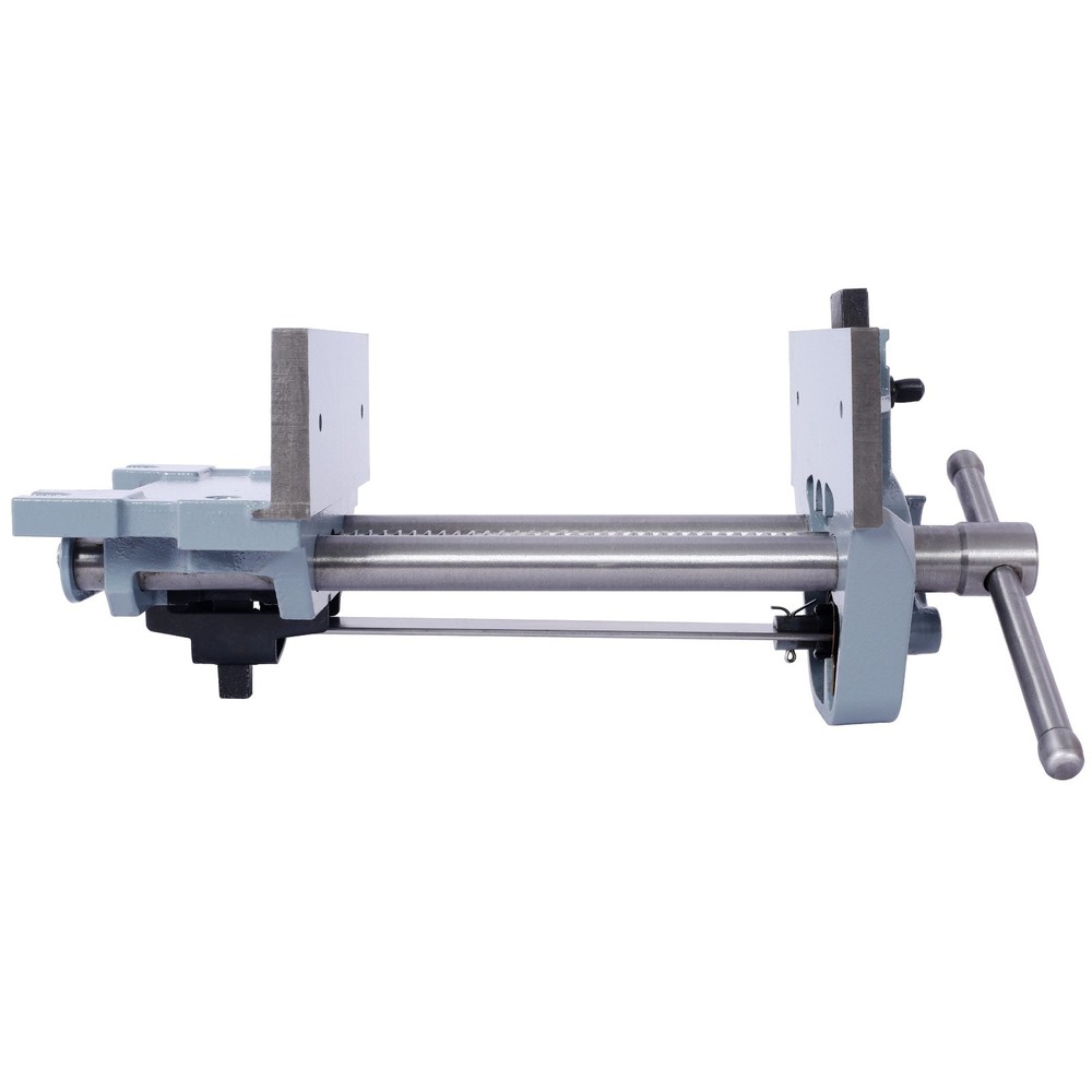 Wood Workbench with 7" Cast Iron Vise for Garage Workshop