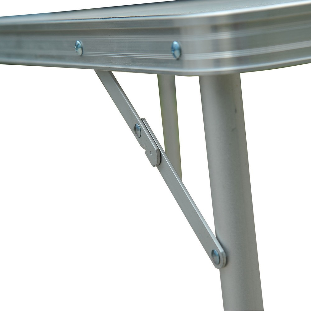 47" Folding Camping Table with Height Adjustability, Lightweight Portable Table