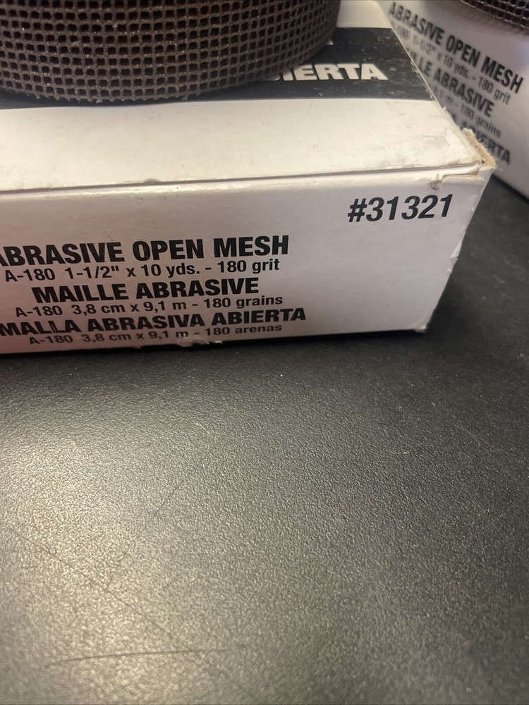 Oatey 31321 180 Grit Open Mesh, 1.5" ( 3 opened boxes )