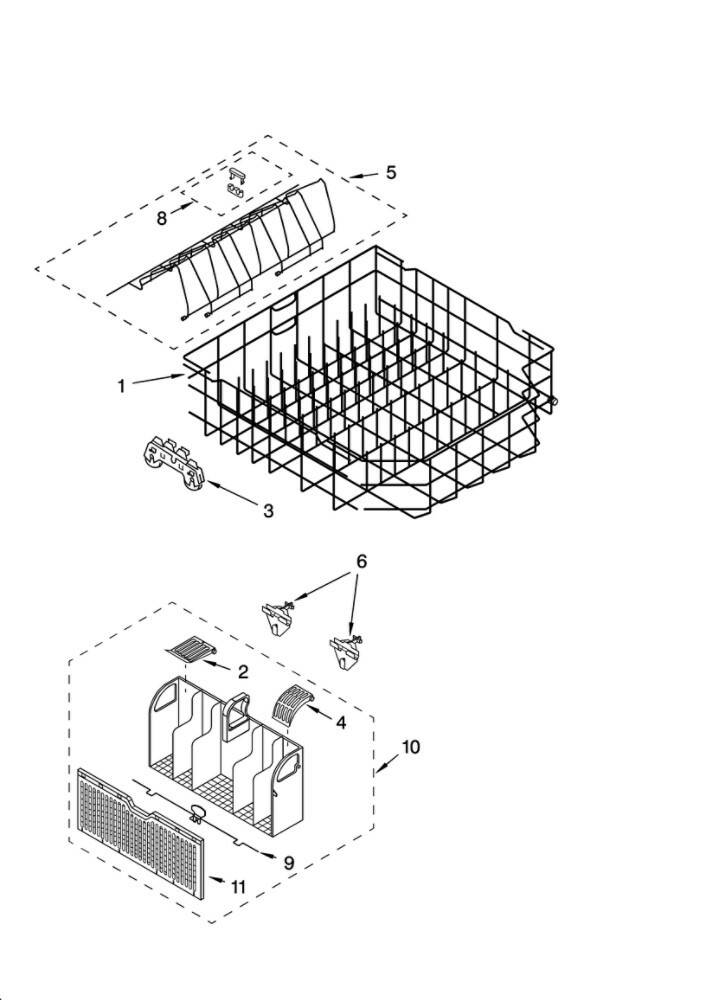 Kenmore Dishwasher : Lower Dishrack Roller Assembly (WP8268645) (P1355)