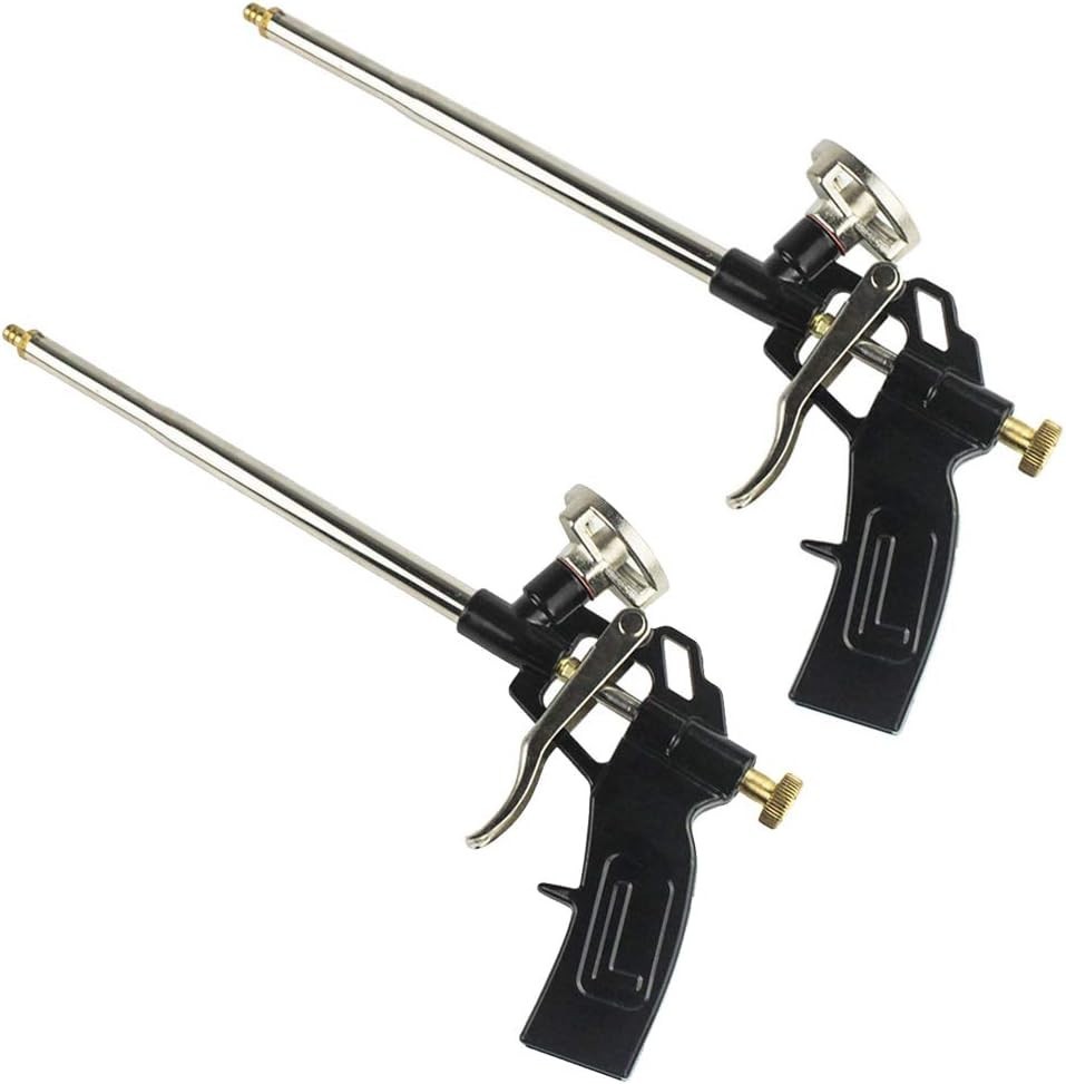 Lightweight Foam Gun with Spring Trigger Control for Precise Application, 2 Pack