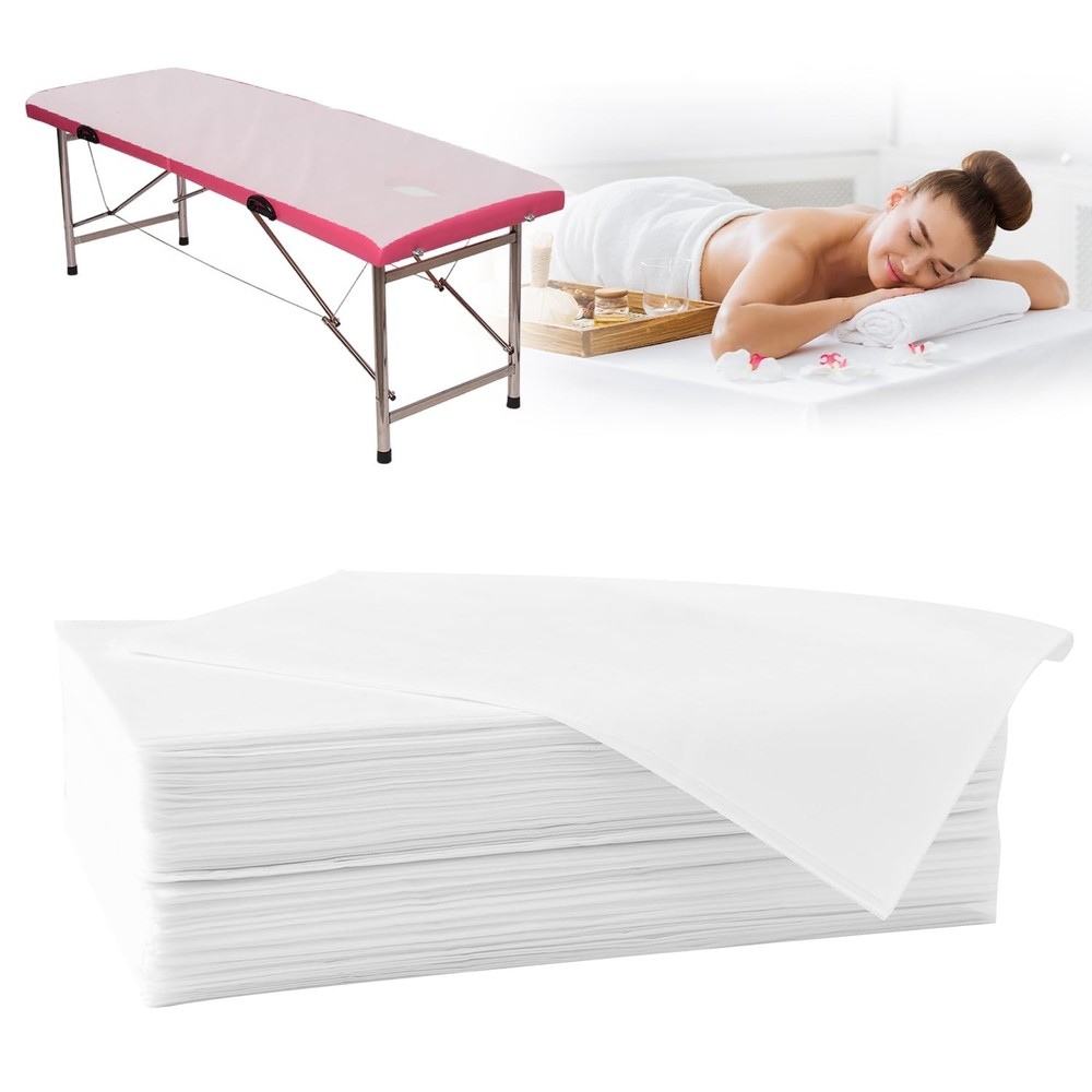 20Pcs Disposable Massage Table Sheets 31.5" x 71",Upgrade Disposable Bed Sheets,