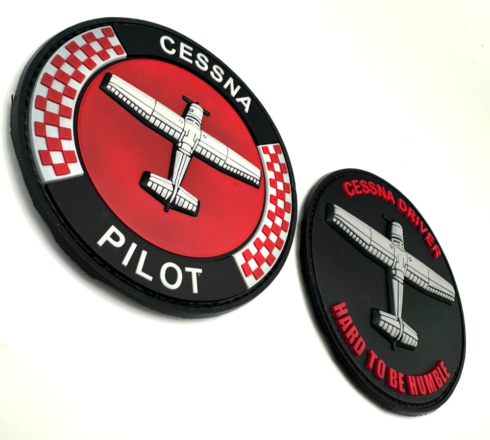 CESSNA PILOT / CESSNA DRIVER BUNDLE - HIGH QUALITY PVC PATCH