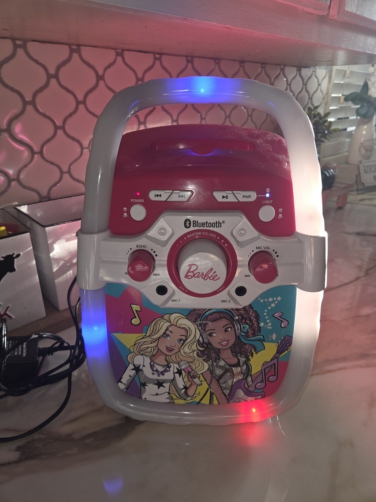 Barbie Bluetooth karaoke machine Portable Unit 2018 ( Microphone Not Include)