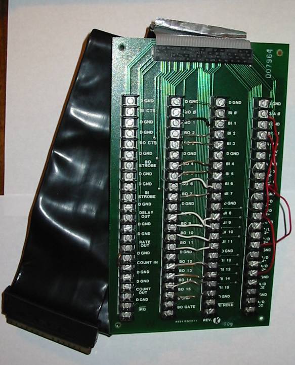 Original Breakout Panel for Vintage IBM PC Data Acquisition and Control Adapter