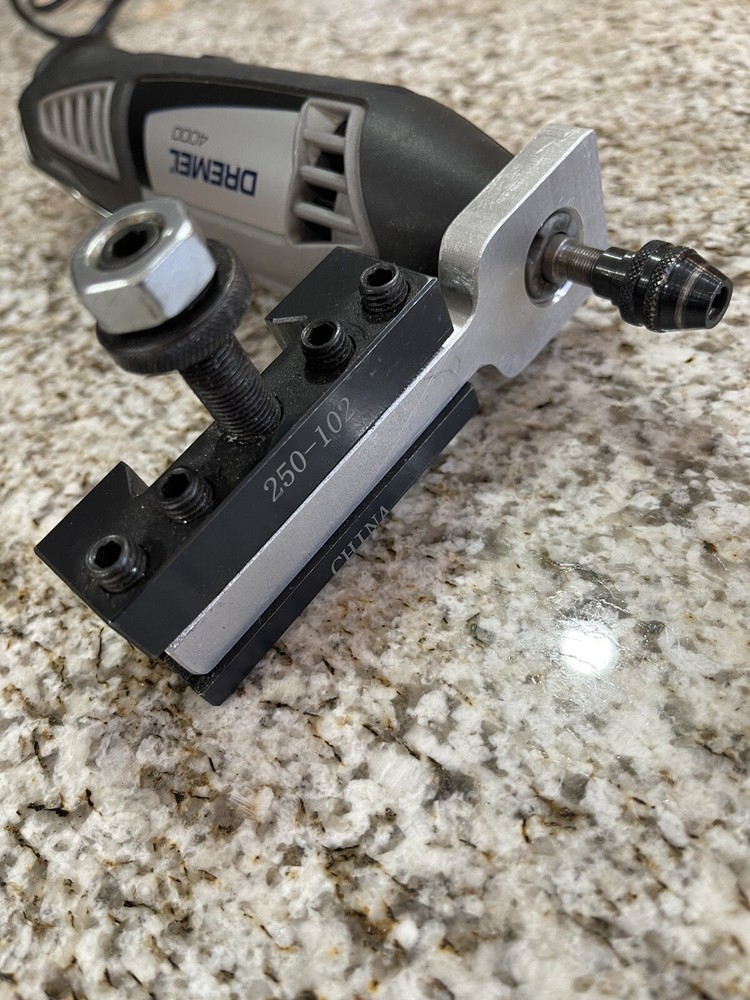 Dremel Tool Holder Frame Attachment (3/8” Thick) 3/4-12 or 3/4-16 or 1/2-20 TPI