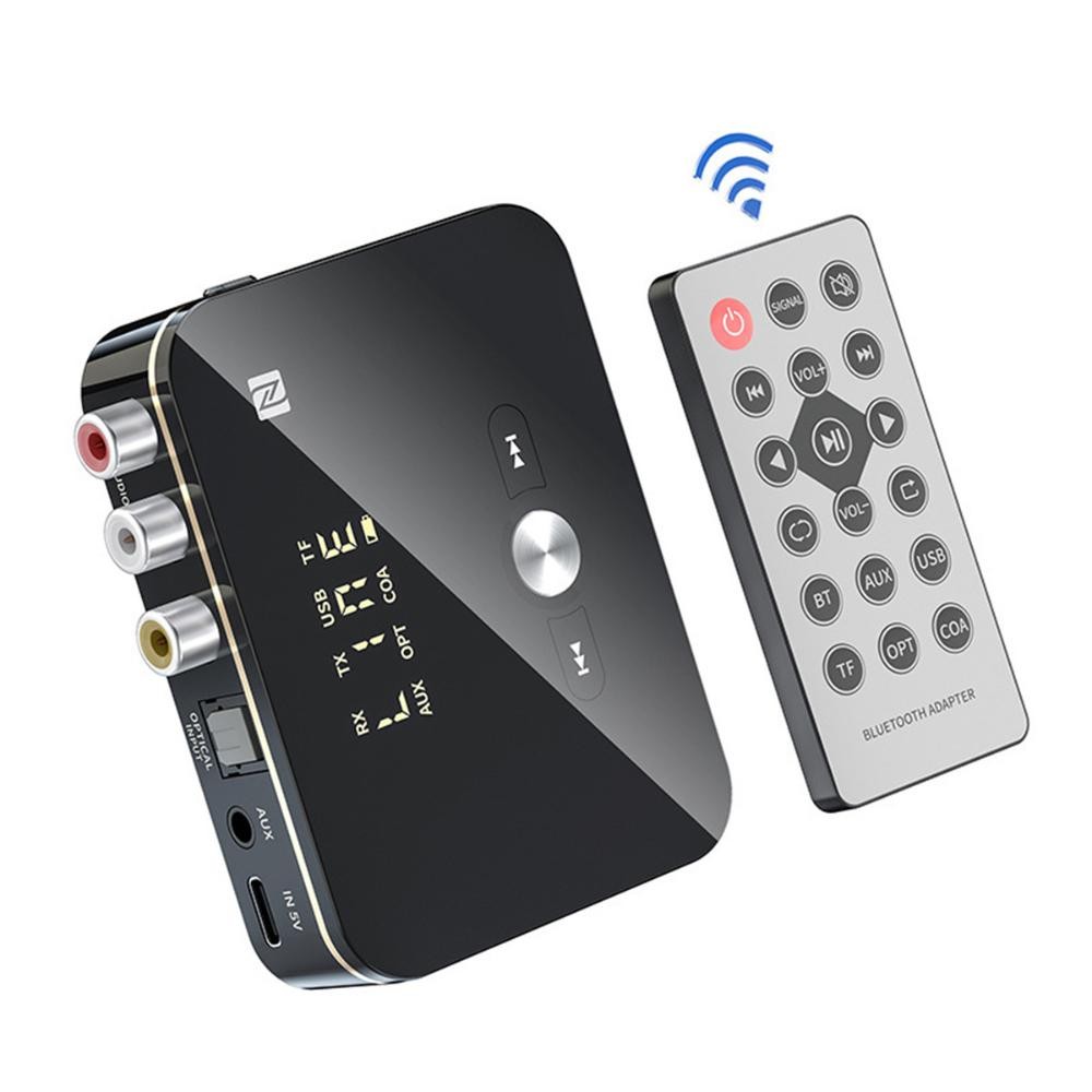 NFC Multi-Function Bluetooth Receiver Wireless 3.5mm AUX to 2RCA Audio Adapter E