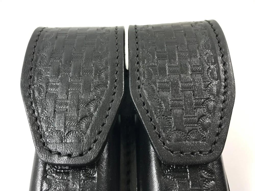 Leather Double Magazine Pouch Holster For Double Stack Magazines