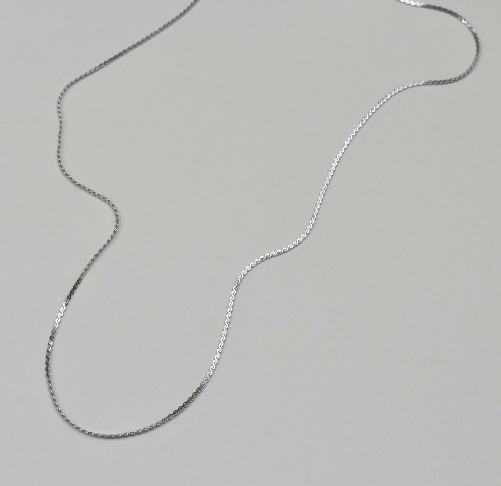 FAYE NECKLACE -THIN SILVER CHAIN NECKLACE
