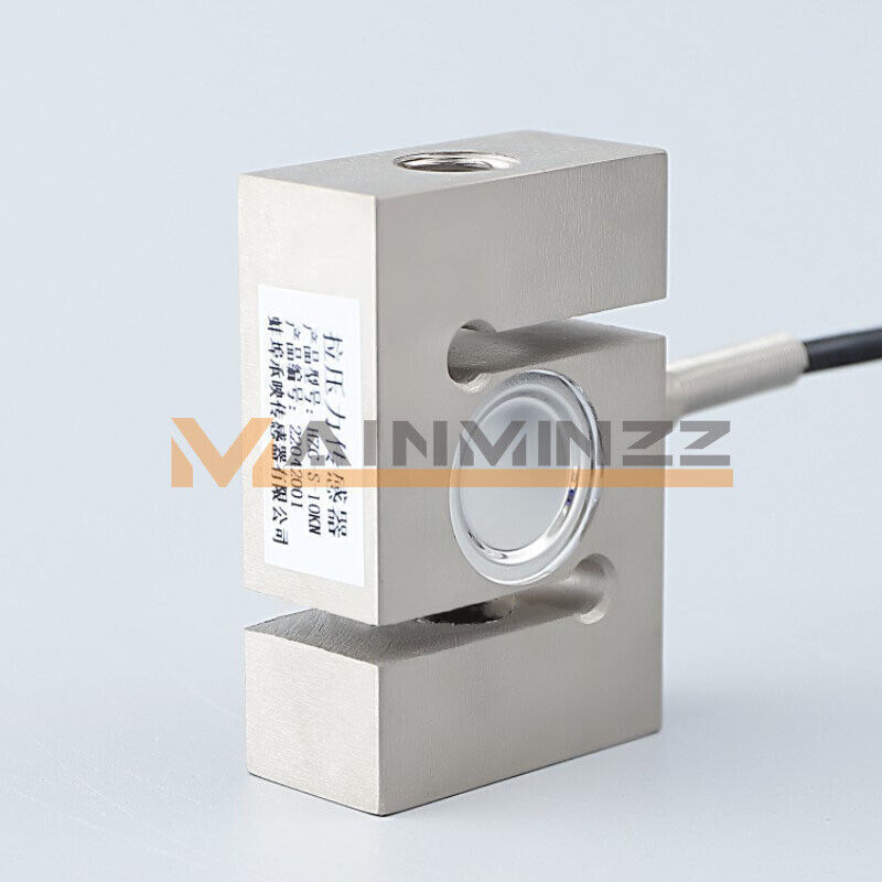 1x Load Cell Force Measuring Pull and Pess S-type Pressure Sensor with Indicator