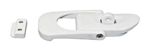Reinforced Hold Down Hasp Nylon White 115mm